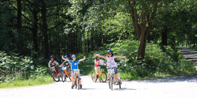 Sortie vélo en famille en forêt de Rambouillet avec LocaCycles (78)