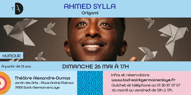 Ahmed Sylla : Origami, spectacle d'humour en famille à Saint-Germain-en-Laye (78)