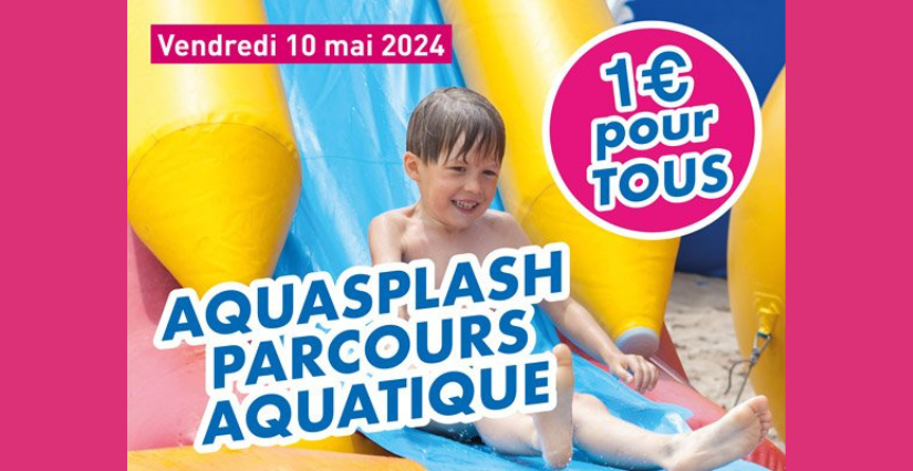 AQUASPLASH : parcours aquatique à la piscine de Poissy (78)